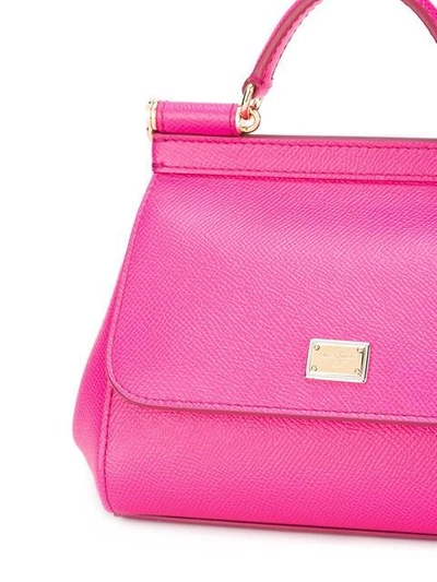 Shop Dolce & Gabbana Small Sicily Shoulder Bag In Pink