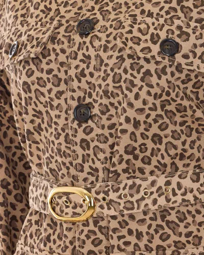 Twinset Leopard-pattern Jacket In Brown