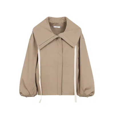 Co Rolled Llar Jacket In Brown