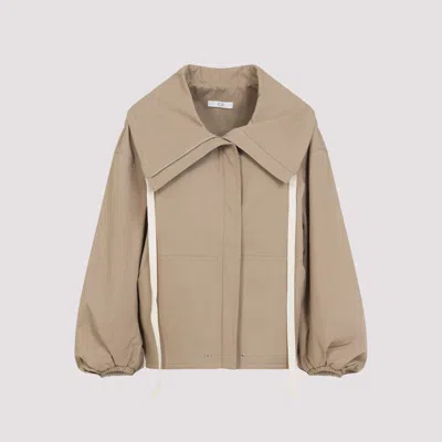 Co Rolled Llar Jacket In Brown