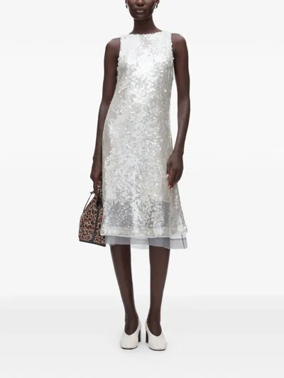 3.1 Phillip Lim Sequin-embellished Midi Dress In Gray