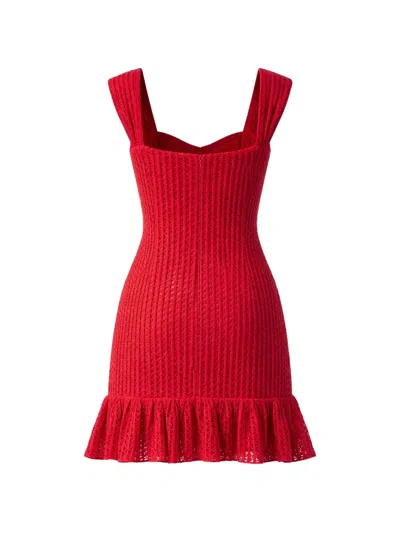 Tadashi Shoji Brely Lace Mini Dress In Red