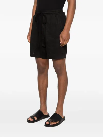 Thom Krom Drawstring Shorts In Black