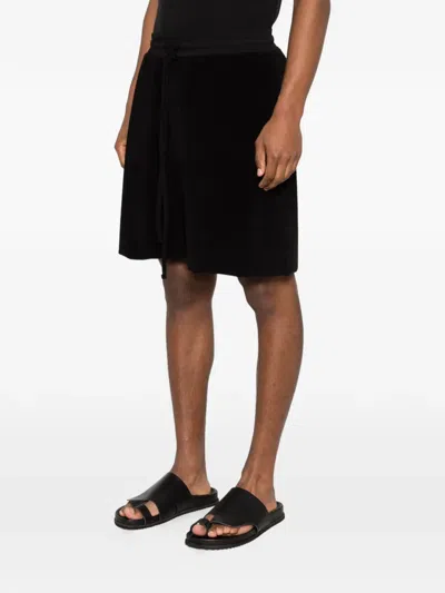 Thom Krom Drawstring Shorts In Black