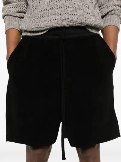Thom Krom Drawstring Shorts In Black