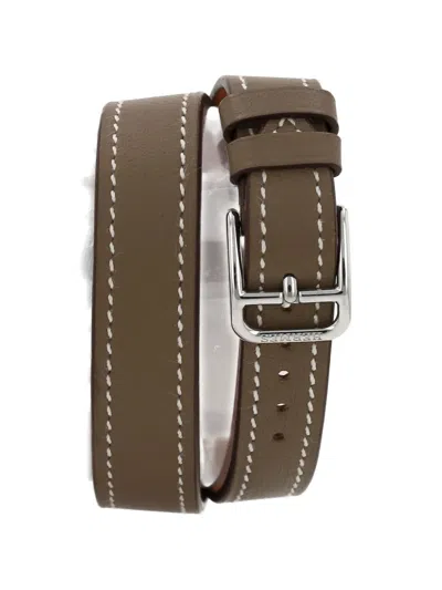 Pre-owned Hermes 2020s Cape Cod 33mm Watch In White