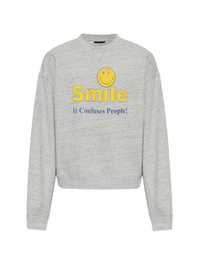 Dsquared2 Long-sleeved Sweatshirt In Gray