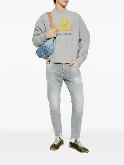 Dsquared2 Long-sleeved Sweatshirt In Gray