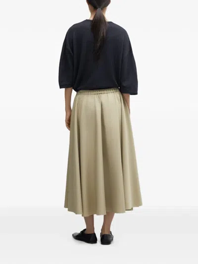 Cordera Drawstring Midi Skirt In Neutral