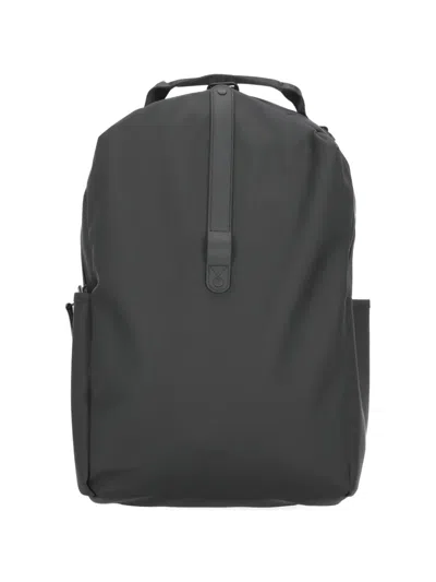 Rains Clip Front Backpack In Black