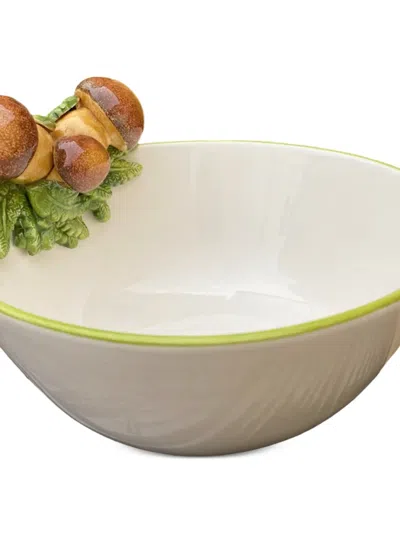 Les-ottomans Hand-painted Ceramic Bowl In Neutral