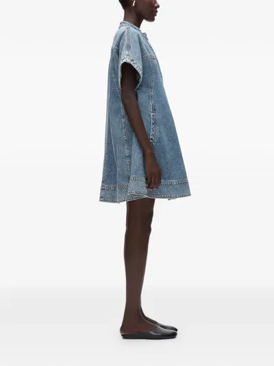 3.1 Phillip Lim Trapeze Light Denim Dress In Blue