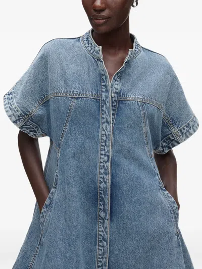 3.1 Phillip Lim Trapeze Light Denim Dress In Blue