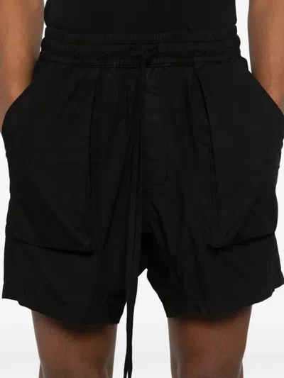 Thom Krom Drawstring Multiple-pocket Shorts In Black