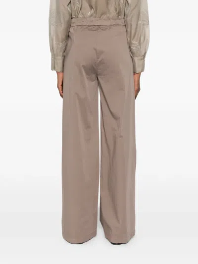 Panicale Drawstring Trousers In Brown