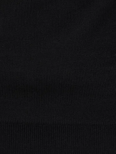 Totême Wool And Silk-blend Turtleneck Sweater In Black