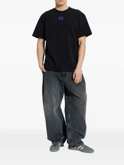 44 Label Group Print T-shirt In Black