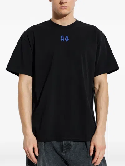 44 Label Group Print T-shirt In Black