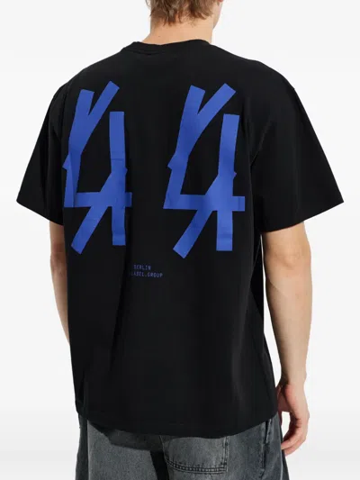44 Label Group Print T-shirt In Black