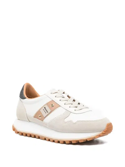Blauer Blue Polyester Athletic Sneakers In Multi