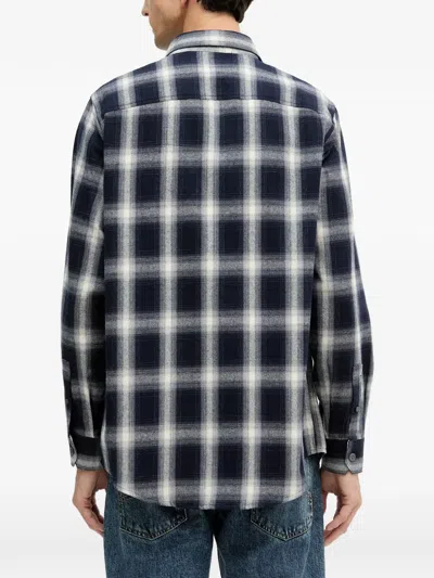 Armani Exchange Check-pattern Pocket Shirt In Multi