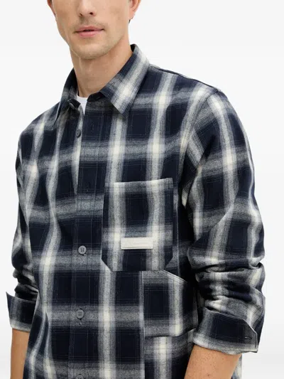 Armani Exchange Check-pattern Pocket Shirt In Multi