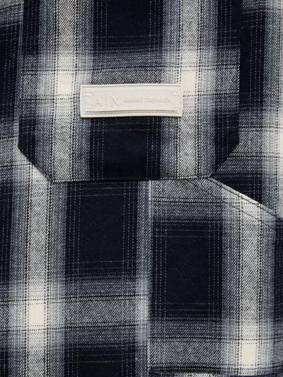 Armani Exchange Check-pattern Pocket Shirt In Multi