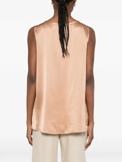 Panicale Embellished Top In Brown