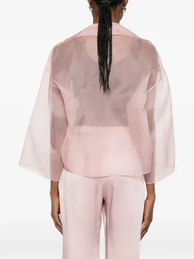 Antonelli Open-front Cropped Jacket In Pink