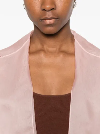 Antonelli Open-front Cropped Jacket In Pink