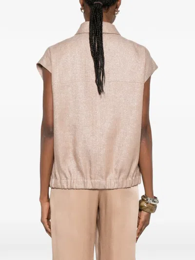 Panicale Pocket Button Jacket In Pink