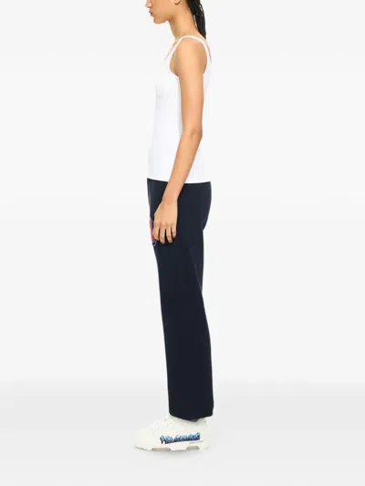 Off-white Royal Patch Cuffed Joggers In Blue