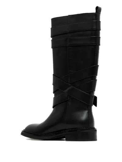 Andersson Bell Buckle-strap Boots In Black