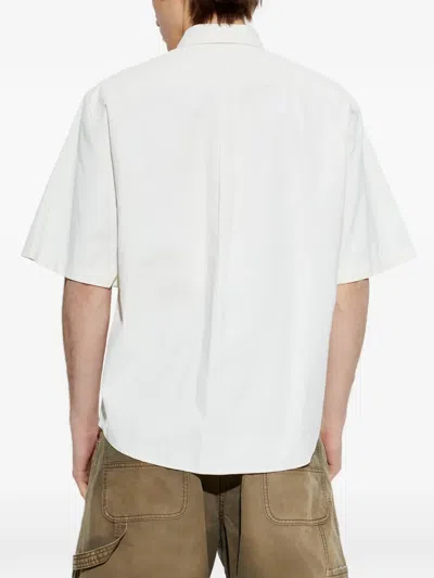 Dsquared2 Short Sleeved Buttoned Shirt In White