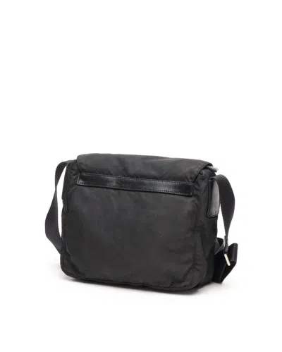 Prada Tessuto Messenger Bag In Black