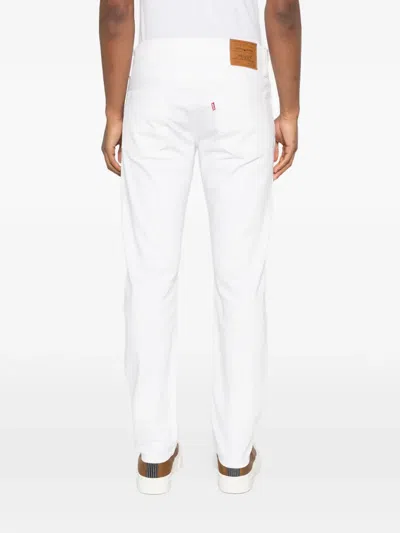 Levi's 502 White Button-fly Jeans With Regular Fit In White