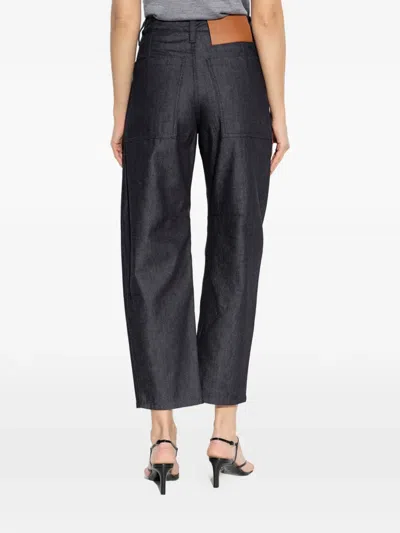 Jil Sander Logo-patch Jeans In Blue