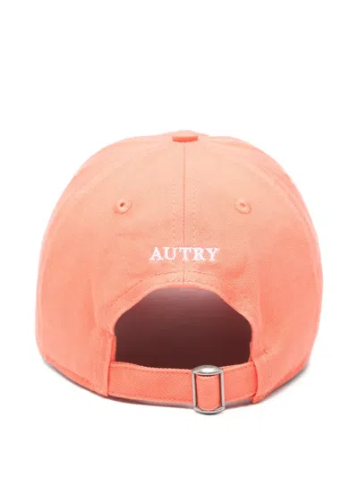 Autry Embroidered Cap In Orange