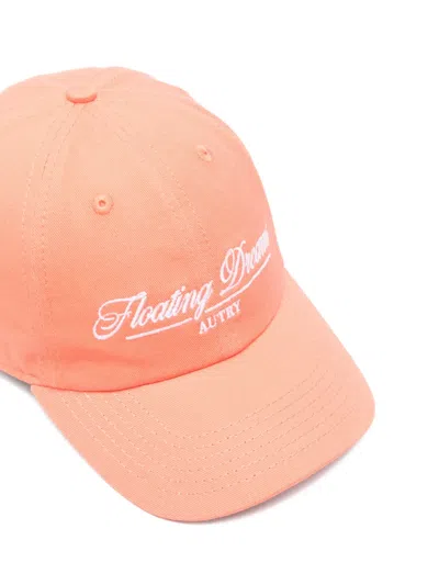 Autry Embroidered Cap In Orange