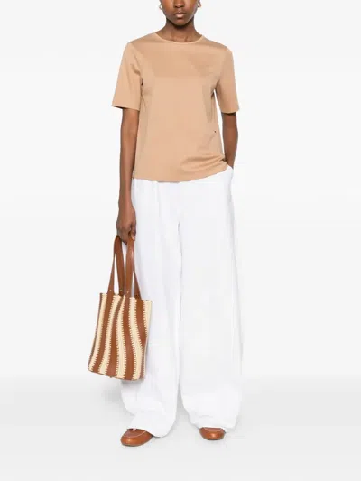 Herno Round-neck T-shirt In Pink