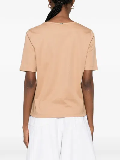 Herno Round-neck T-shirt In Pink
