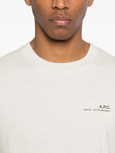 A.p.c. A. P.c. Logo-detail T-shirt In White