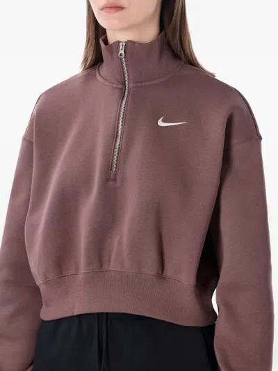 Nike Half-zip Sweatshirt In Gray