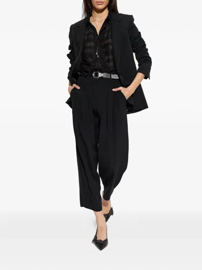 Isabel Marant Feray Tailored Jacket Notch Lapel Design In Black