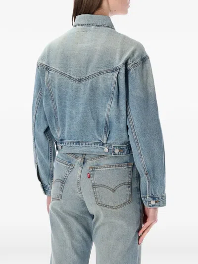 Levi's Levi S 90s Cropped Trucker Jacket In Blue