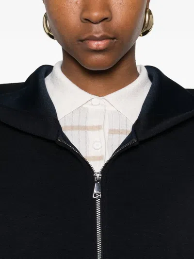 Max Mara Long-sleeved Sweatshirt In Black