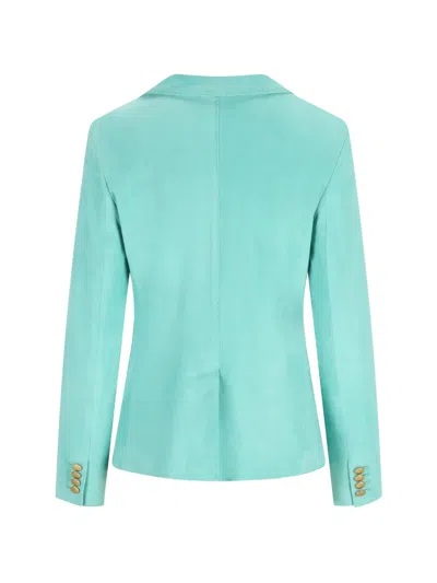 Tagliatore Double-breasted Blazer In Blue