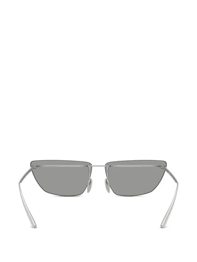 Prada Rimless Sunglasses In Silver