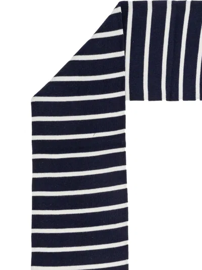 Dsquared2 Striped Scarf In Black