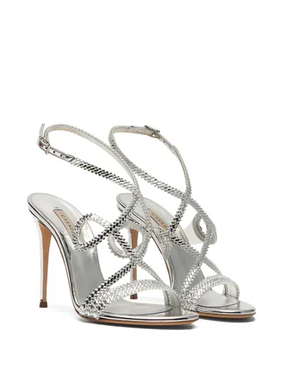 Casadei Julia Josephine Sandal - Woman Sandals Silver. Silver 41 In White